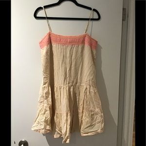 Jcrew tiered neon embroidery sundress